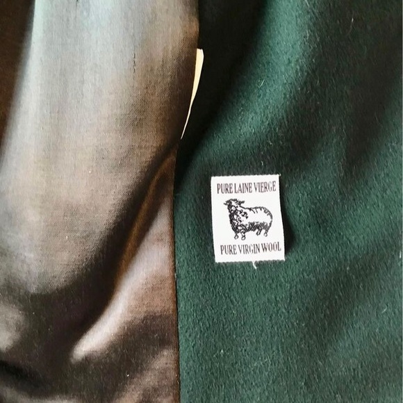 Gorgeous Fen-nelli mid-length Pure Virgin Wool Emerald green Ladies Coat - Picture 3 of 6